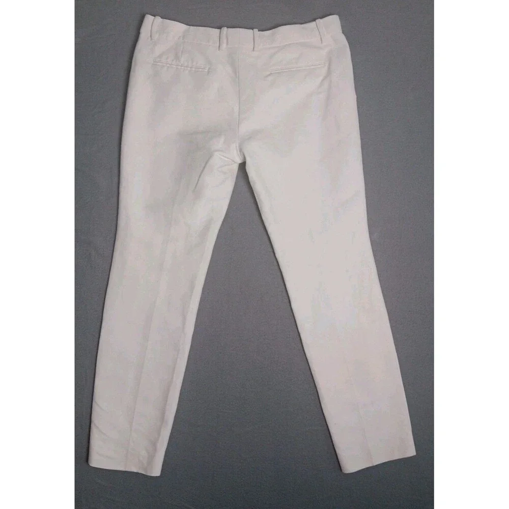 Gucci Men’s Ivory Silk Blend Dress Pants IT 44 Slim Tailored Made in Italy